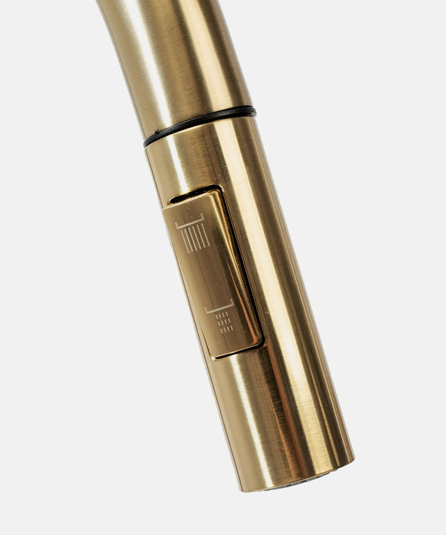 Auksinis virtuvės maišytuvas REA ECO FRESH su vandens filtru, dviejų čiaupų, matinė apdaila