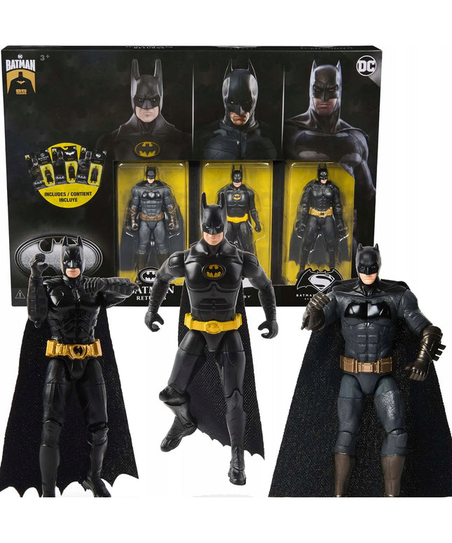 BATMAN DC Comics 3 figūrėlių rinkinys 85-mečio proga 10 cm