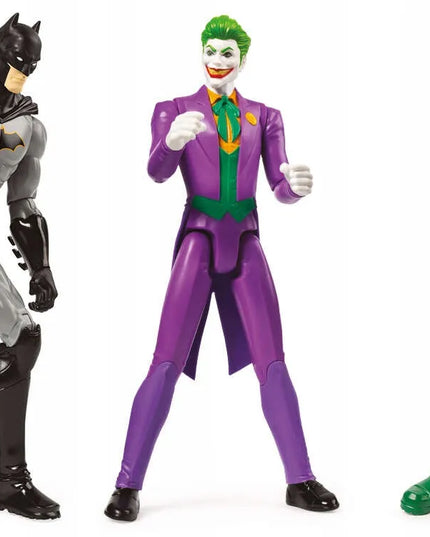 BATMAN 3 viename DC Comics didelių figūrėlių rinkinys: Batman, Robin ir Joker, 30 cm