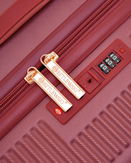 BETLEWSKI Kelioninis kabininis lagaminas, talpus atostogoms, su ratukais, stilinga rankena.