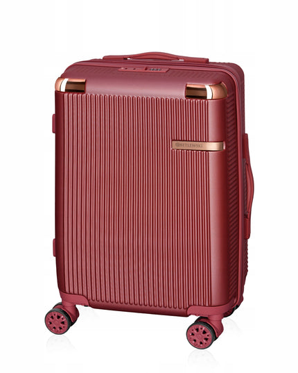 BETLEWSKI Kelioninis kabininis lagaminas, talpus atostogoms, su ratukais, stilinga rankena.