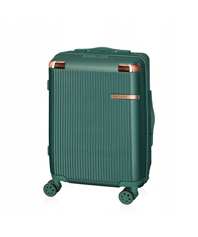 BETLEWSKI Kelioninis lagaminas kabinio dydžio, talpus atostogoms, su ratukais, stilinga rankena