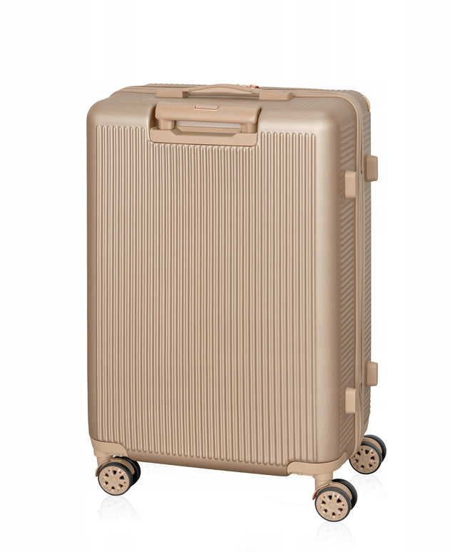 Vidutinio dydžio talpus, stilingas kelioninis lagaminas atostogoms su ratukais, BETLEWSKI