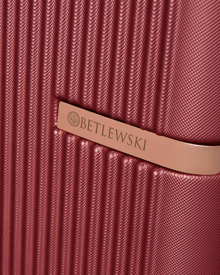 Vidutinio dydžio talpus, stilingas kelioninis lagaminas atostogoms su ratukais, BETLEWSKI