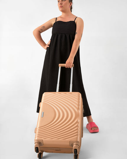 Kabininis lagaminas su ratukais, šoninėmis atramomis, ištraukiama rankena, kietas BETLEWSKI