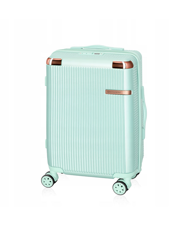 BETLEWSKI Kabininis kelioninis lagaminas ant ratukų, tvirtas, kietas