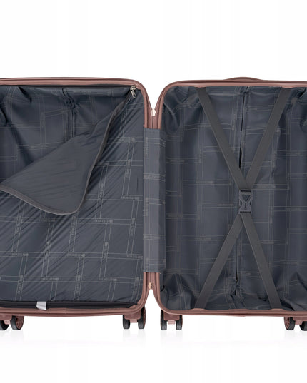 BETLEWSKI Tvirta kabininė kelioninė lagaminas ant ratukų su rankena