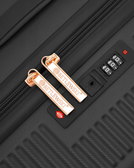 BETLEWSKI Kabininio dydžio kelioninis lagaminas ant ratukų su rankena ir užraktu