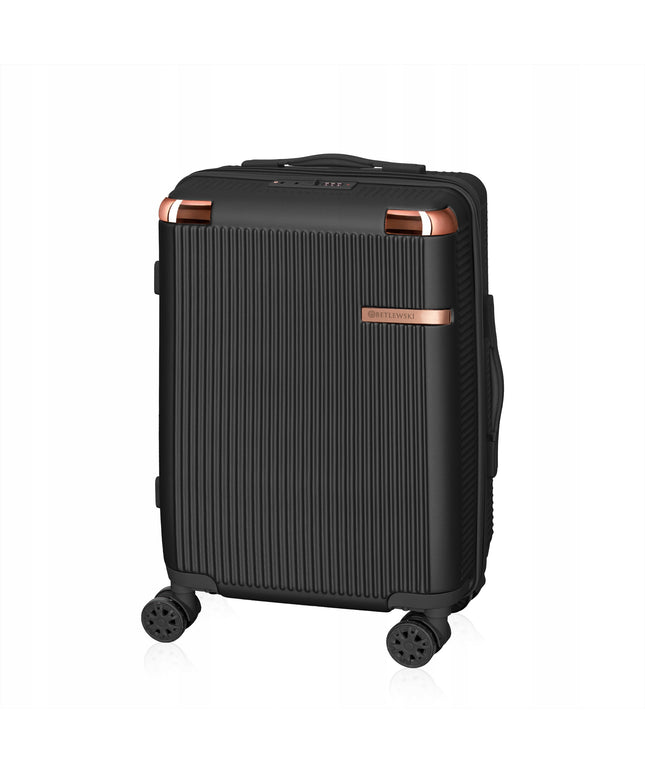 BETLEWSKI Kabininio dydžio kelioninis lagaminas ant ratukų su rankena ir užraktu