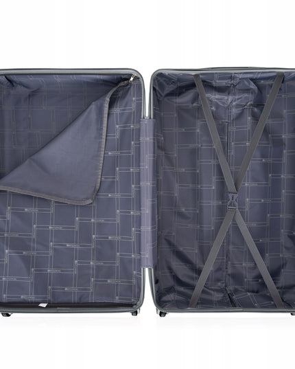 Kelioninis lagaminas su užtrauktuku, rankena, besisukančiais ratukais BETLEWSKI