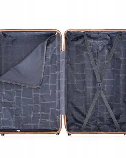 Didelis kelioninis lagaminas su ratukais, saugus, su kombinuoto užrakto, kojelės BETLEWSKI