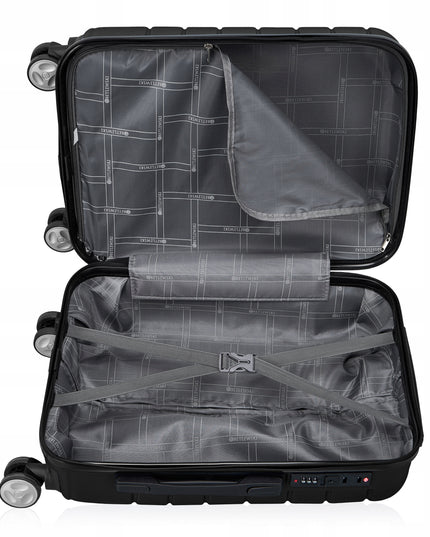 BETLEWSKI mažas kabininis lagaminas, kietas bagažas, su užraktu