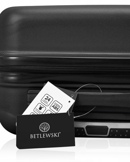 BETLEWSKI mažas kabininis lagaminas, kietas bagažas, su užraktu