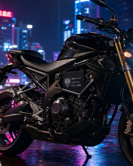 Nereikalaujantis priežiūros motociklo akumuliatorius 12V 10Ah dešininis +