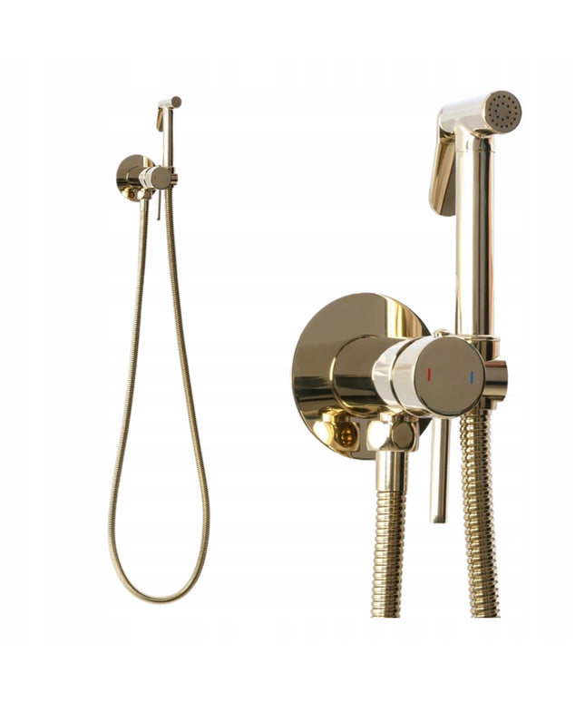 Auksinė REA LOOP GOLD Bidė maišytuvas sieninis montuojamas