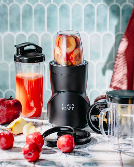 Stalo trintuvas smoothie kokteiliams 1200W + 4 buteliukai/puodeliai