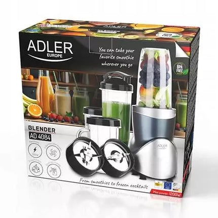 Stalo trintuvas smoothie kokteiliams 1200W + 4 buteliukai/puodeliai