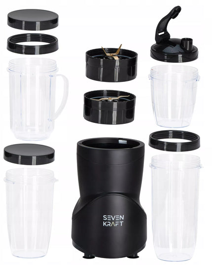 Stalo trintuvas smoothie kokteiliams 1200W + 4 buteliukai/puodeliai