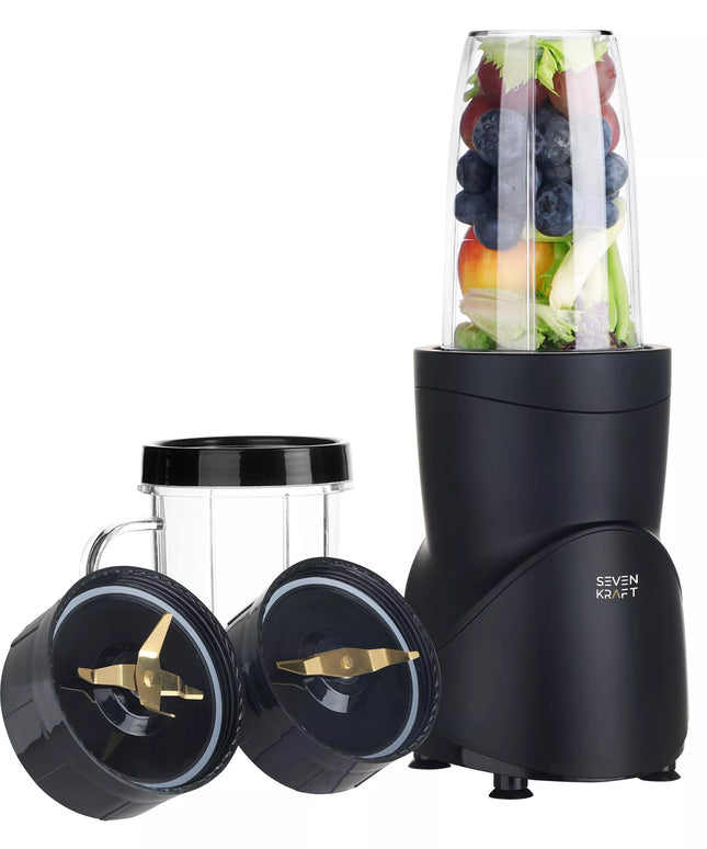 Stalo trintuvas smoothie kokteiliams 1200W + 4 buteliukai/puodeliai