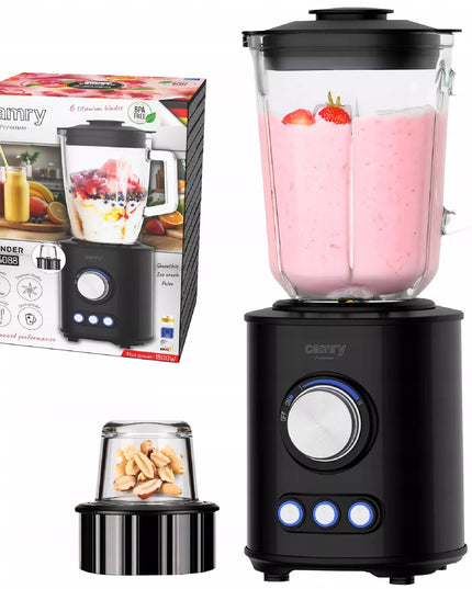 STIKLINIS BLENDERIS MALŪNAS 1.5L 1800W 3 programos Smoothie smulkina ledą