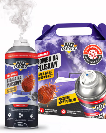 Granatos rūko bomba nuo blakių, stipri priemonė, purškiklis, preparatas NO PEST