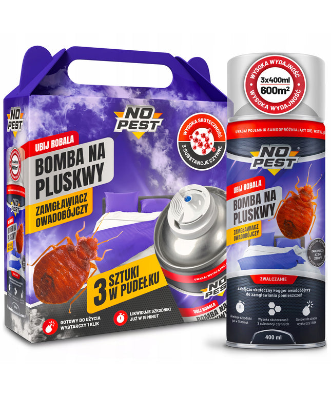 Granatos rūko bomba nuo blakių, stipri priemonė, purškiklis, preparatas NO PEST