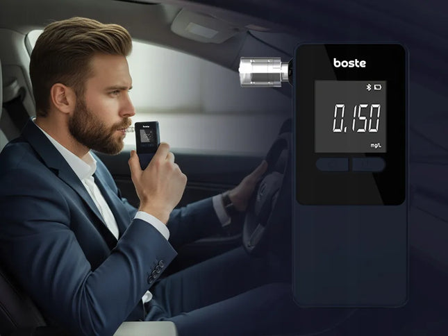 Profesionalus elektrocheminis alkotesteris Boste Roadster Pro su kandikliais ir programėle