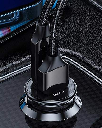 BOSTE SAUGUS AUTOMOBILINIS ĮKROVIKLIS, DU USB-A PRIEVADAI, 15.5W, UNIVERSALUS