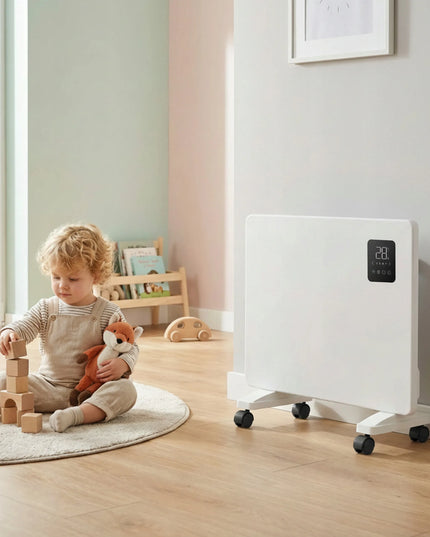 BOSTE ELEKTRINIS KONVEKCINIS ŠILDYTUVAS ENERGIJĄ TAUPANTIS VONIOS KAMBARIUI WIFI LED