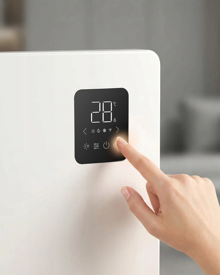 BOSTE ELEKTRINIS KONVEKCINIS ŠILDYTUVAS ENERGIJĄ TAUPANTIS VONIOS KAMBARIUI WIFI LED