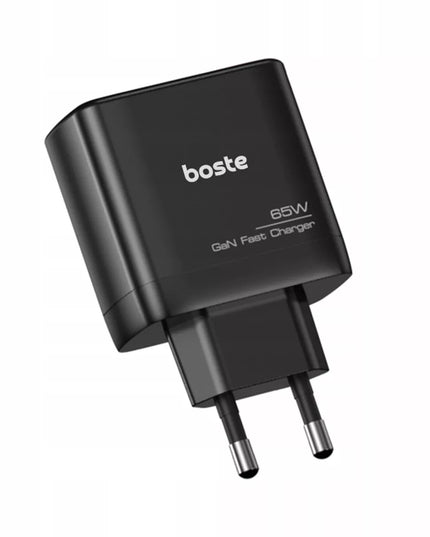 Boste tinklo įkroviklis, 3 prievadai USB-C USB-A 65W QC PD saugus maitinimo blokas