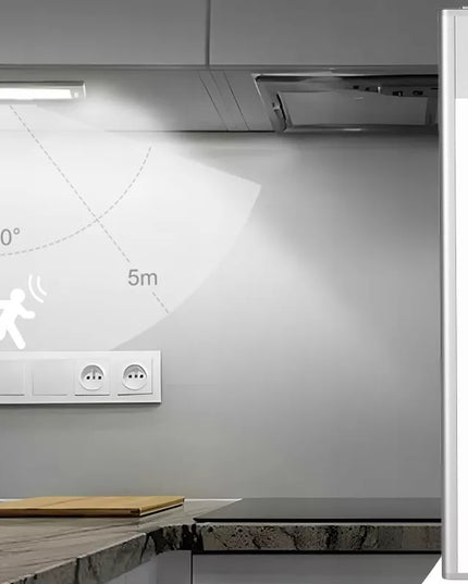BOSTE LED naktinė lemputė su judesio ir sutemų jutikliu, magnetinė, AUTO, 23 cm