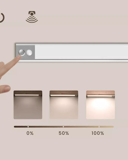 BOSTE LED naktinė lempa su judesio ir prieblandos jutikliu, magnetinė, AUTO, 40 cm