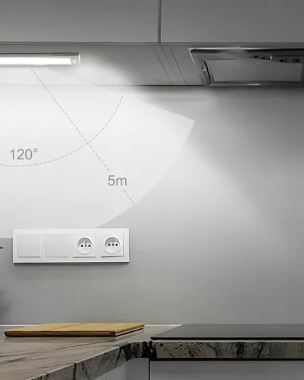 BOSTE naktinis LED šviestuvas su judesio ir prieblandos jutikliu, magnetinis, automatinis, 60 cm
