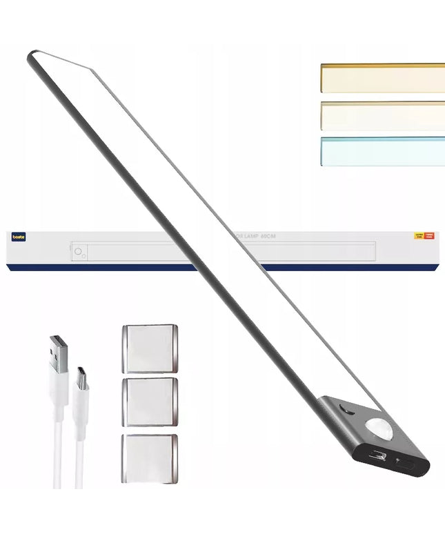 BOSTE LED naktinė lemputė su judesio ir prieblandos jutikliu, magnetinė, AUTO 60 cm