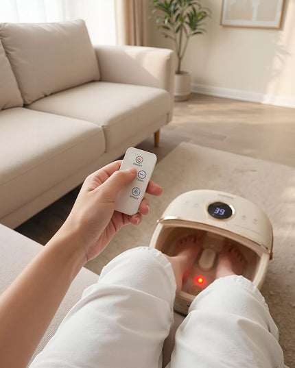 Boste Harmony Foot SPA vandens pėdų masažuoklis su šildymo funkcija, hidromasažu, lietaus dušo efektu ir nuotolinio valdymo pulteliu