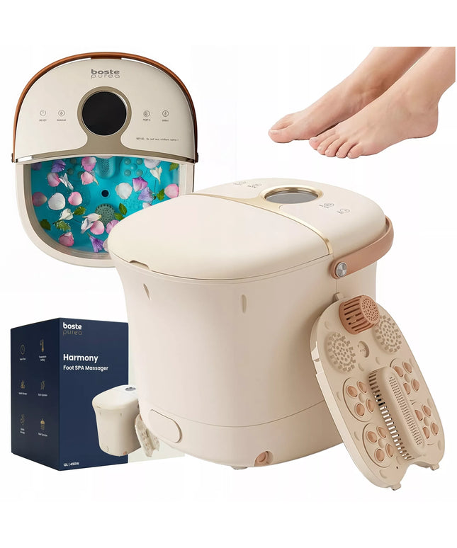 Boste Harmony Foot SPA vandens pėdų masažuoklis su šildymo funkcija, hidromasažu, lietaus dušo efektu ir nuotolinio valdymo pulteliu