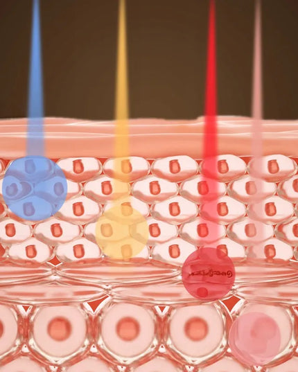 Boste LED fototerapijos veido ir kaklo kaukių rinkinys 4 viename su nuotolinio valdymo pultu