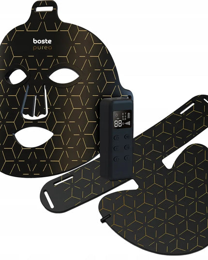 Boste LED fototerapijos veido ir kaklo kaukių rinkinys 4 viename su nuotolinio valdymo pultu