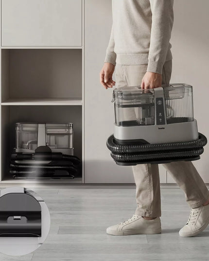 BOSTE plaunantis dulkių siurblys kilimams, apmušalams, automobiliams, lovoms ir sofoms 600W