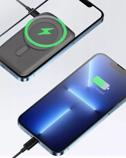 BOSTE 10000mAh galios bankas su MagSafe belaidžiu įkrovimu ir PD 20W sparčiuoju įkrovimu