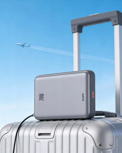 BOSTE IŠORINĖ BATERIJA (POWER BANK) SU MAGSAFE BELAIDŽIU ĮKROVIMU IR PD 20W USB-C KABELIU