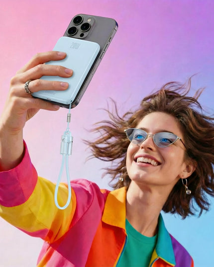 BOSTE išorinė baterija (power bank) su MagSafe belaidžiu įkrovimu ir PD 20W USB-C kabeliu