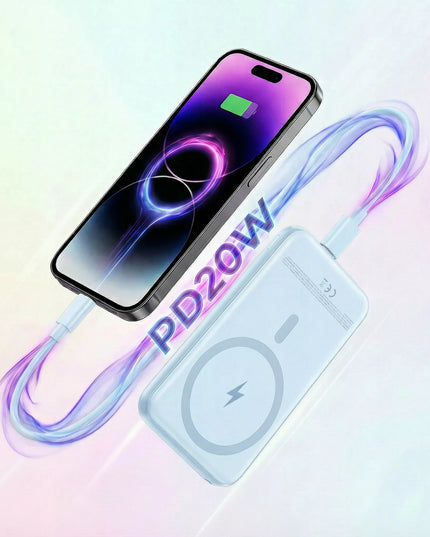 BOSTE išorinė baterija (power bank) su MagSafe belaidžiu įkrovimu ir PD 20W USB-C kabeliu
