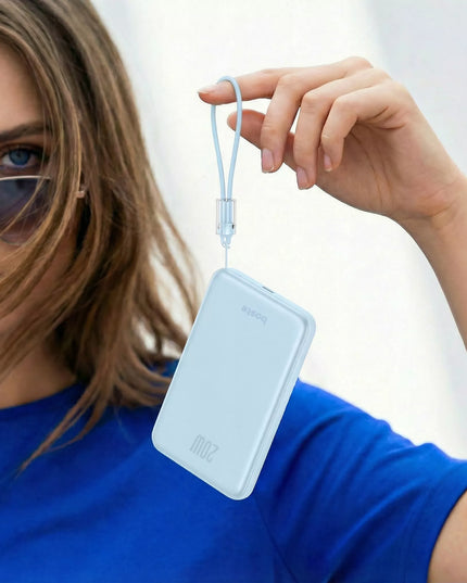 BOSTE išorinė baterija (power bank) su MagSafe belaidžiu įkrovimu ir PD 20W USB-C kabeliu