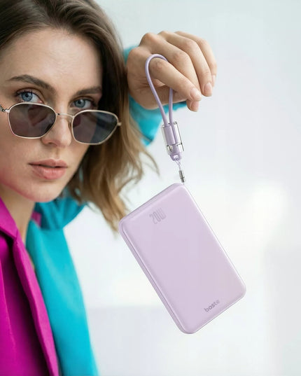 BOSTE IŠORINĖ BATERIJA KROVIKLIS MAGSAFE BELAIDŽIAM ĮKROVIMUI SU PD 20W USB-C LAIDU