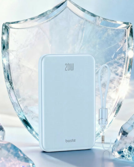 BOSTE išorinė baterija (power bank) su MagSafe belaidžiu įkrovimu ir PD 20W USB-C kabeliu