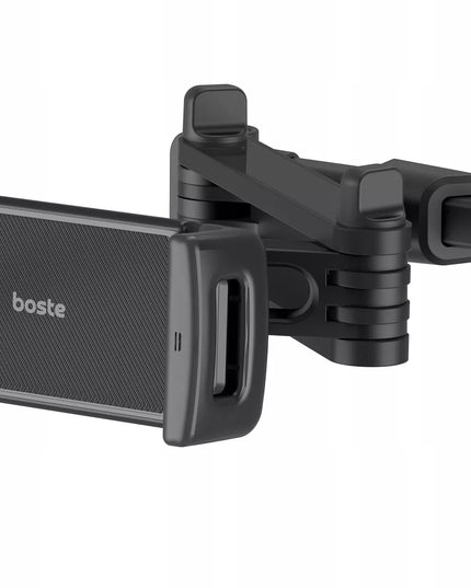 BOSTE stabilus automobilinis laikiklis galvos atramai planšetei ir telefonui, reguliuojamas