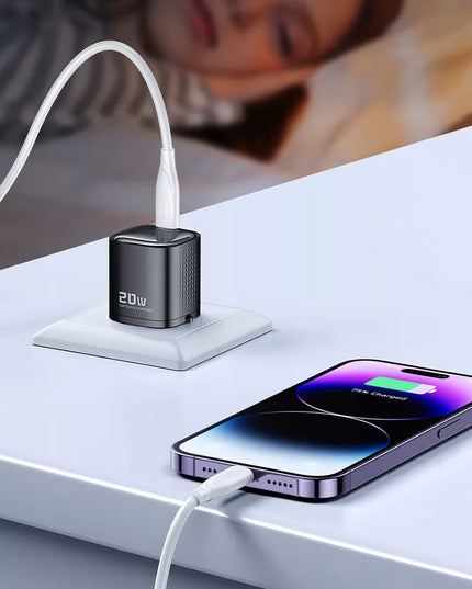 Boste greitasis sieninis įkroviklis USB-C 20W universalus QC PD