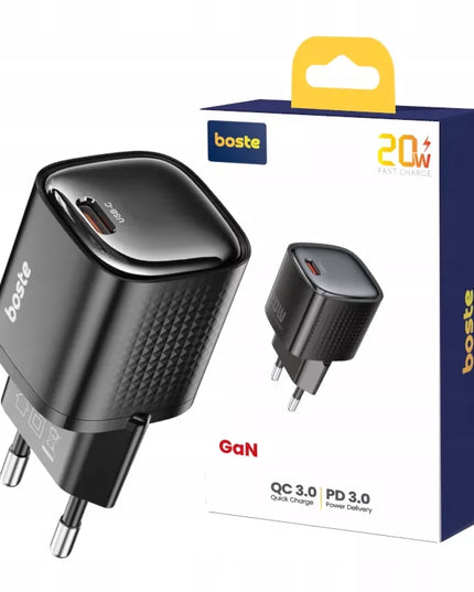 Boste greitasis sieninis įkroviklis USB-C 20W universalus QC PD